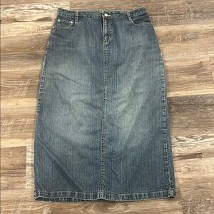 Denim Midi Skirt